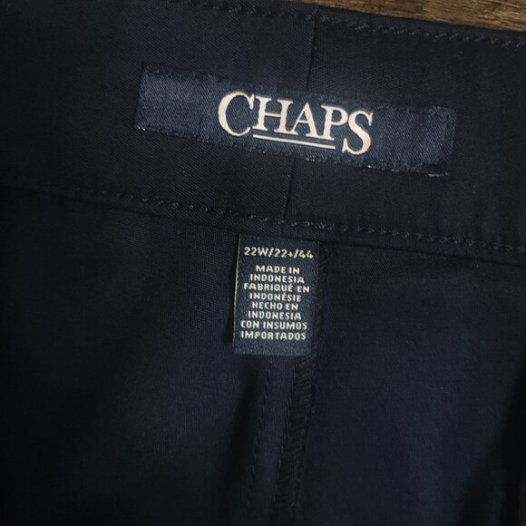 Chaps Navy Blue Chino Pants Size 22W NWT - Picture 4 of 6